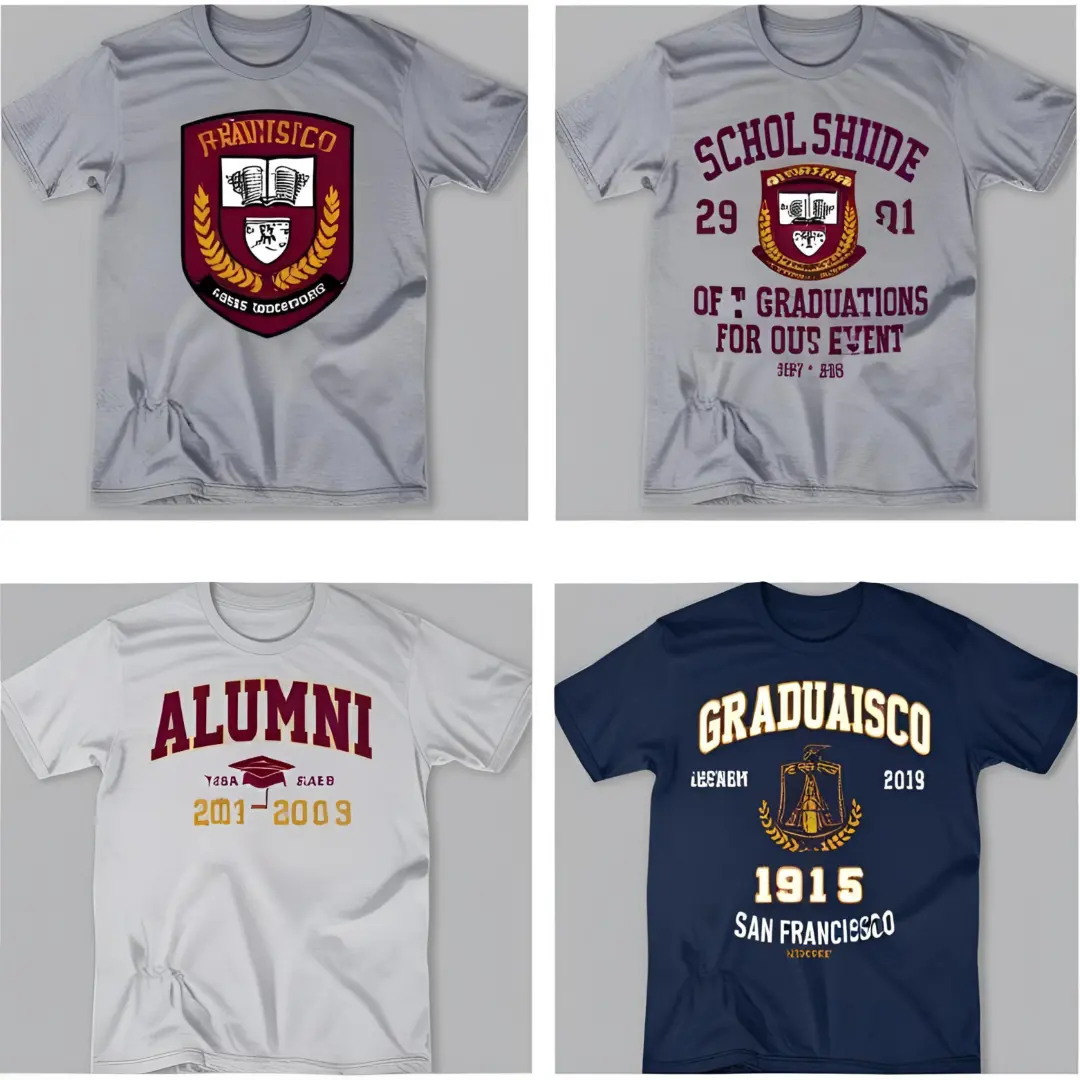 Best Custom Made T Shirts in San Francisco for School Spirit Days - Appealing the alumini Community
