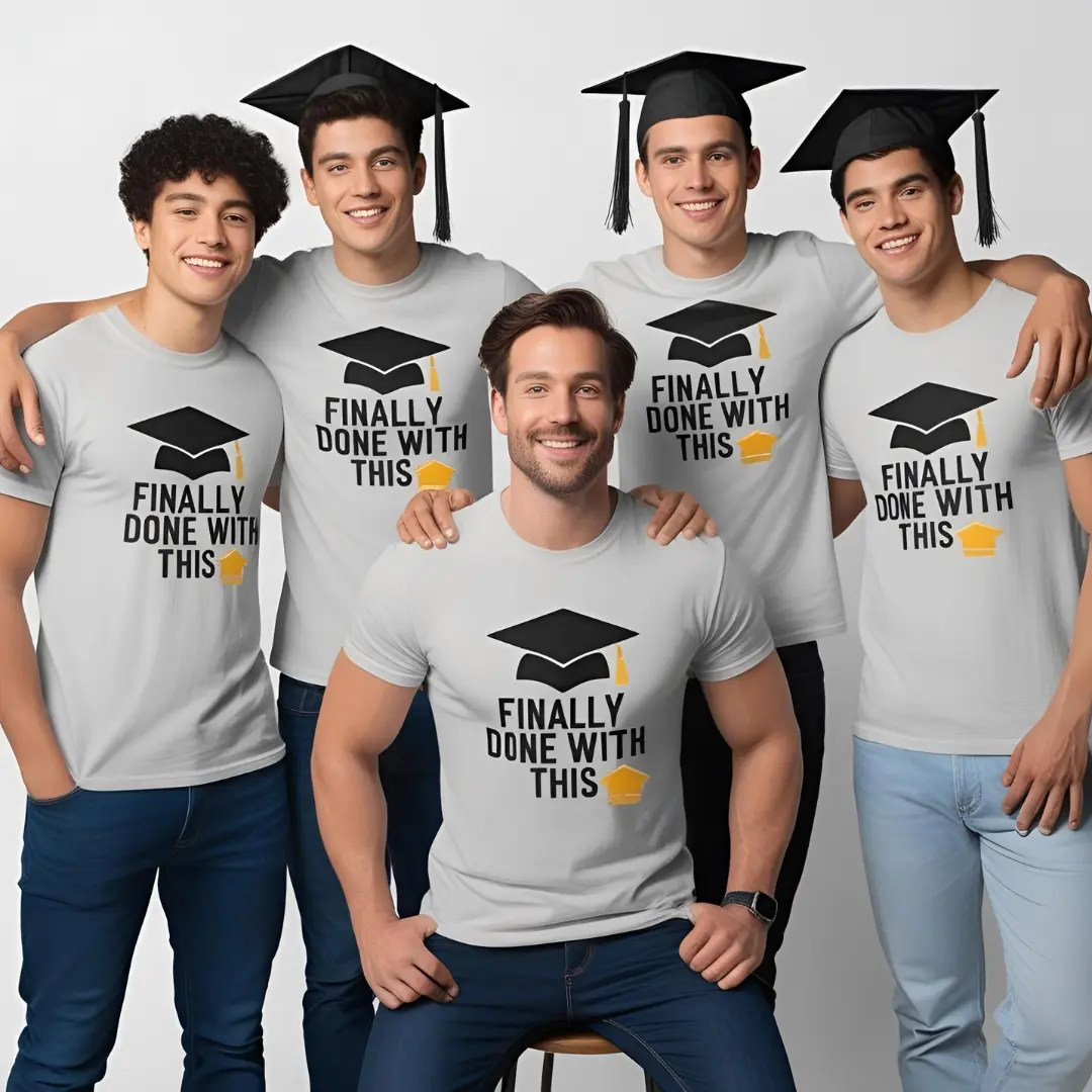 Graduation T Shirt Idea for Him - finally done with this