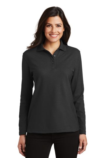 Port Authority Women’s Silk Touch Long Sleeve Polo. L500LS