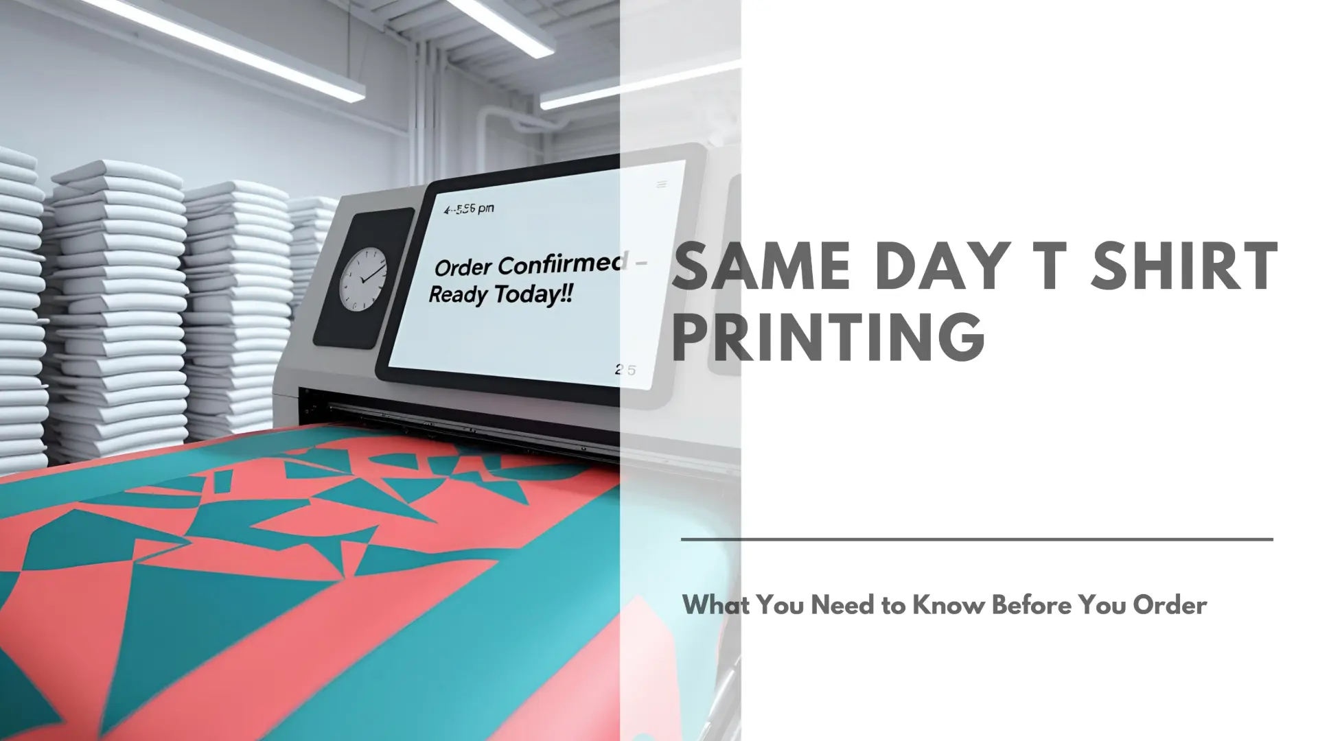 Same Day T Shirt Printing What You Need to Know Before You Order Featured Image by My NameT