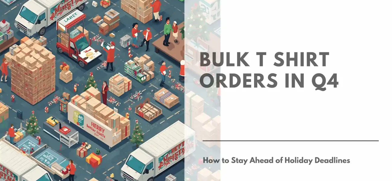 Bulk T Shirt Orders in Q4 How to Stay Ahead of Holiday Deadlines