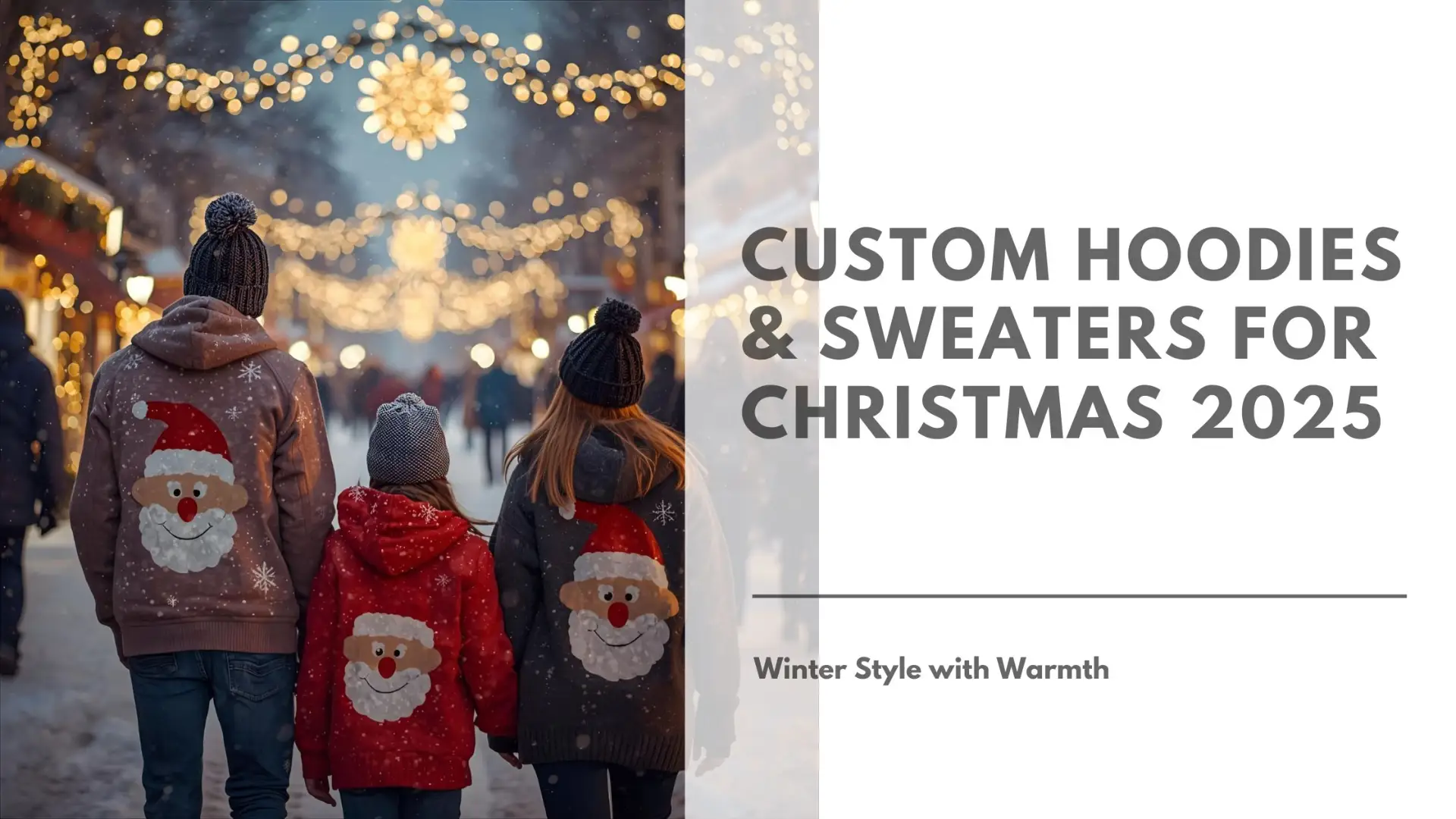 Custom Hoodies & Sweaters for Christmas 2025 - Winter Style with Warmth Featured Image