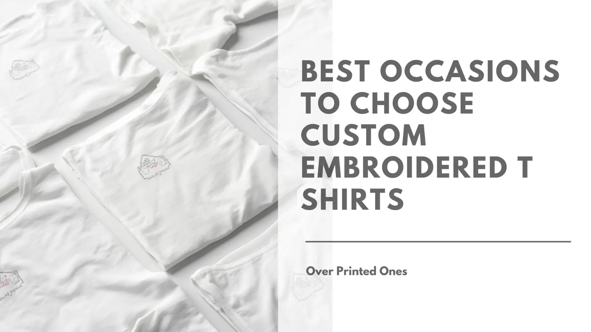 Best Occasions for Custom Embroidered T Shirts | mynameT