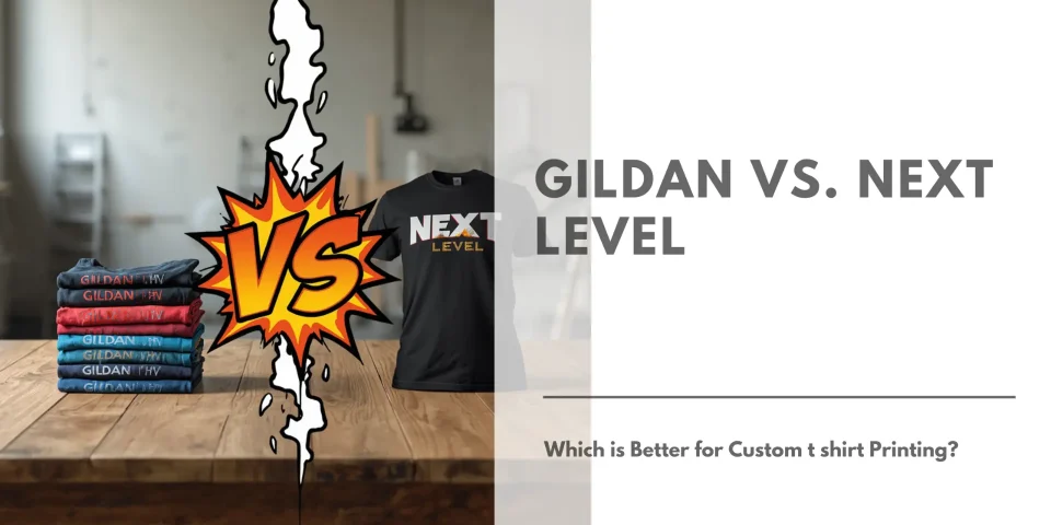Gildan vs. Next Level Which is Better for Custom t shirt Printing Featured Image