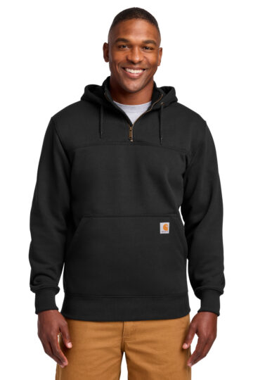 Carhartt Rain Defender Paxton Heavyweight Hooded Zip Mock Sweatshirt. CT100617