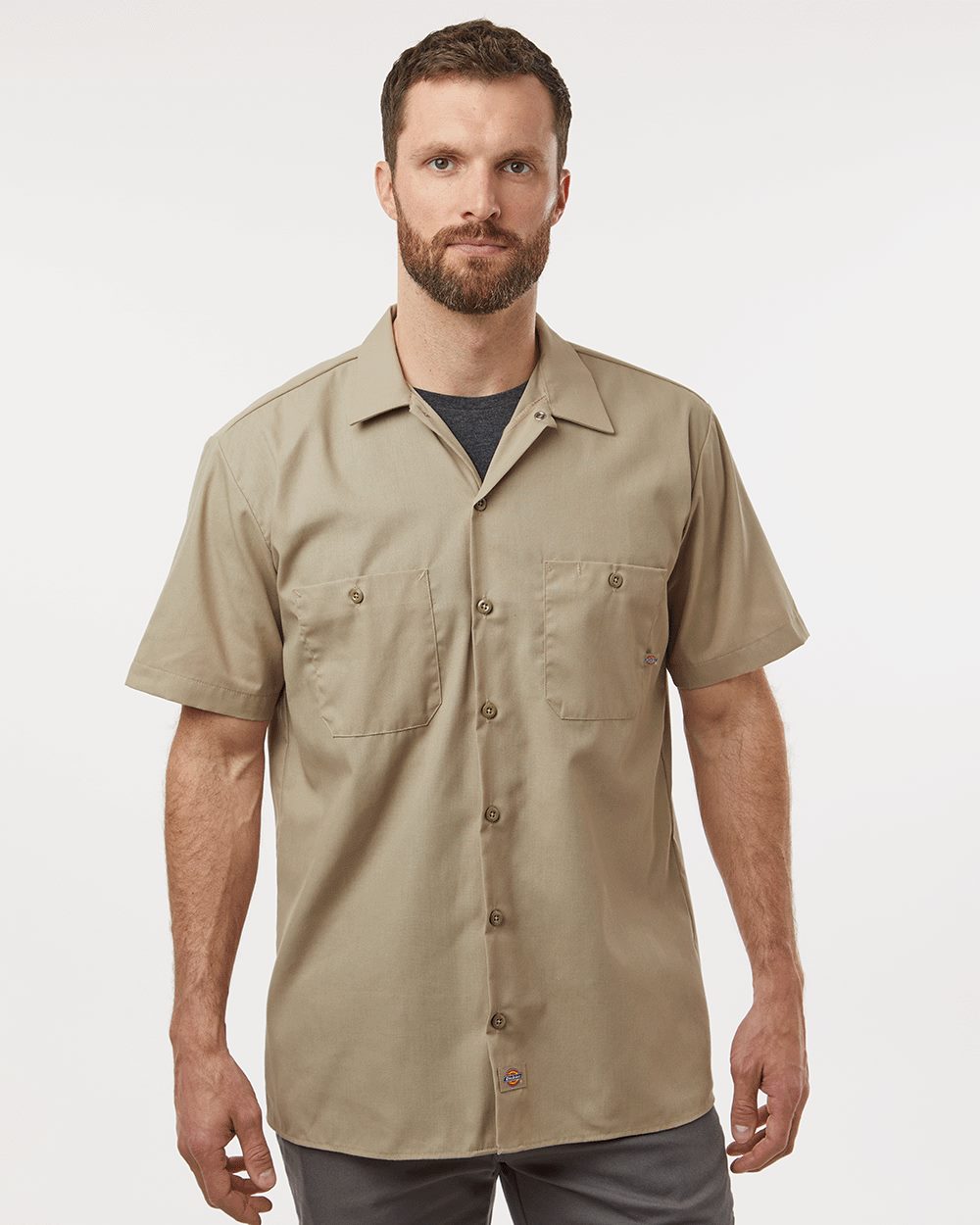 Dickies S535T Men’s Tall Industrial Short Sleeve Work Shirt