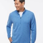 Adidas A554 Men’s 3-Stripes Quarter-Zip Sweater Pullover