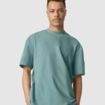 American Apparel 1PQ Unisex Pique Mock Neck Tee American Apparel 1PQ Unisex Pique Mock Neck Tee