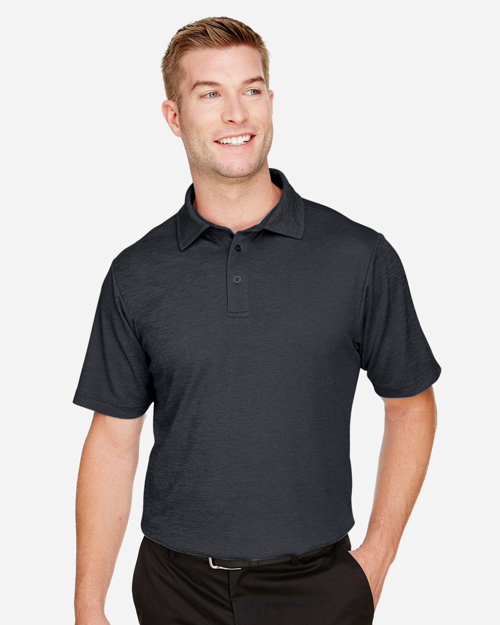 Devon & Jones DG22 Men’s CrownLux Performance® Address Mélange Polo