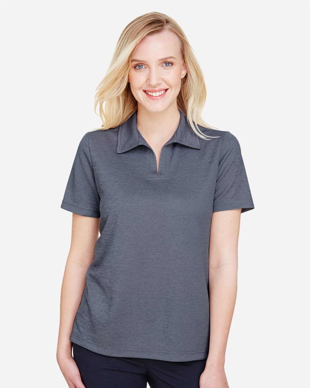 Devon & Jones DG22W Women’s CrownLux Performance® Address Melange Polo
