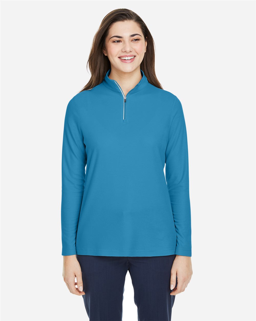 CORE365 CE405W Women’s Fusion ChromaSoft™ Pique Quarter-Zip Pullover CORE365 CE405W Women’s Fusion ChromaSoft™ Pique Quarter-Zip Pullover