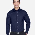 Devon & Jones DG530 Men’s Crown Collection® Solid Stretch Twill Woven Dress Shirt
