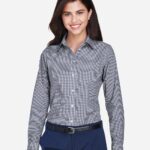Devon & Jones D640W Women’s Crown Collection® Gingham Check Woven Dress Shirt