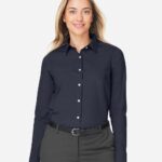Devon & Jones DG505W Women’s CrownLux Performance® Spencer Poplin Dress Shirt