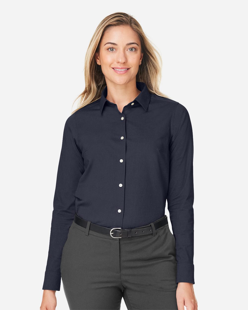 Devon & Jones DG505W Women’s CrownLux Performance® Spencer Poplin Dress Shirt