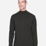Devon & Jones D420 Unisex Sueded Jersey Mock Neck T-Shirt Devon & Jones D420 Unisex Sueded Jersey Mock Neck T-Shirt