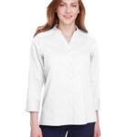 Devon & Jones DG560W Women’s Crown Collection® Stretch Broadcloth Three-Quarter Sleeve Blouse Devon & Jones DG560W Women’s Crown Collection® Stretch Broadcloth Three-Quarter Sleeve Blouse