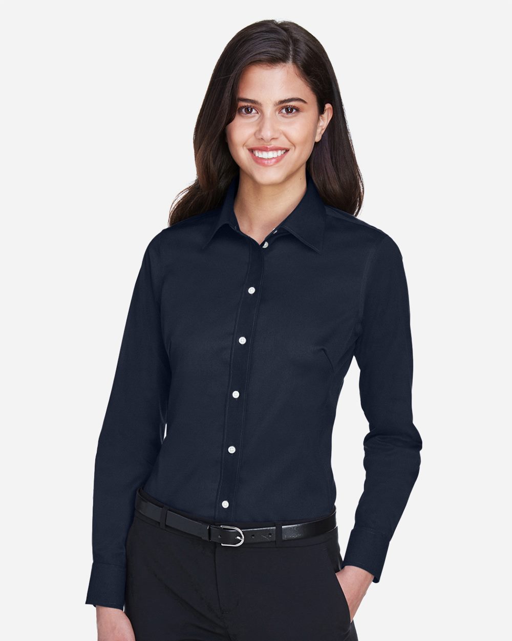 Devon & Jones DG530W Women’s Crown Collection® Solid Stretch Twill Woven Dress Shirt