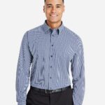Devon & Jones DG535 Men’s CrownLux Performance® Tonal Mini Check Woven Dress Shirt Devon & Jones DG535 Men’s CrownLux Performance® Tonal Mini Check Woven Dress Shirt