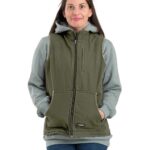 Berne Apparel WV15 Women’s Sherpa-Lined Softstone Duck Vest Berne Apparel WV15 Women’s Sherpa-Lined Softstone Duck Vest