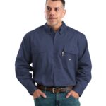 Berne Apparel FRSH10 Men’s Flame-Resistant Button-Down Work Shirt Berne Apparel FRSH10 Men’s Flame-Resistant Button-Down Work Shirt
