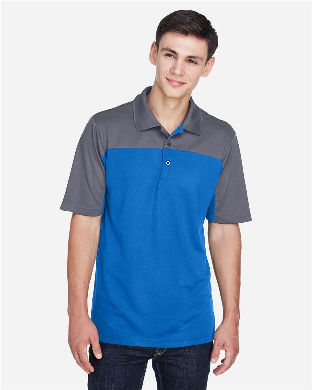 CORE365 CE101 Men’s Balance Colorblock Performance Piqué Polo CORE365 CE101 Men’s Balance Colorblock Performance Piqué Polo