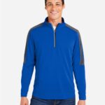 CORE365 CE404 Men’s Market Snag Protect Mesh Colorblock Quarter-Zip Pullover CORE365 CE404 Men’s Market Snag Protect Mesh Colorblock Quarter-Zip Pullover