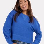 Boxercraft BW5102 Women’s Rib Knit Corded Boxy Crewneck Sweatshirt