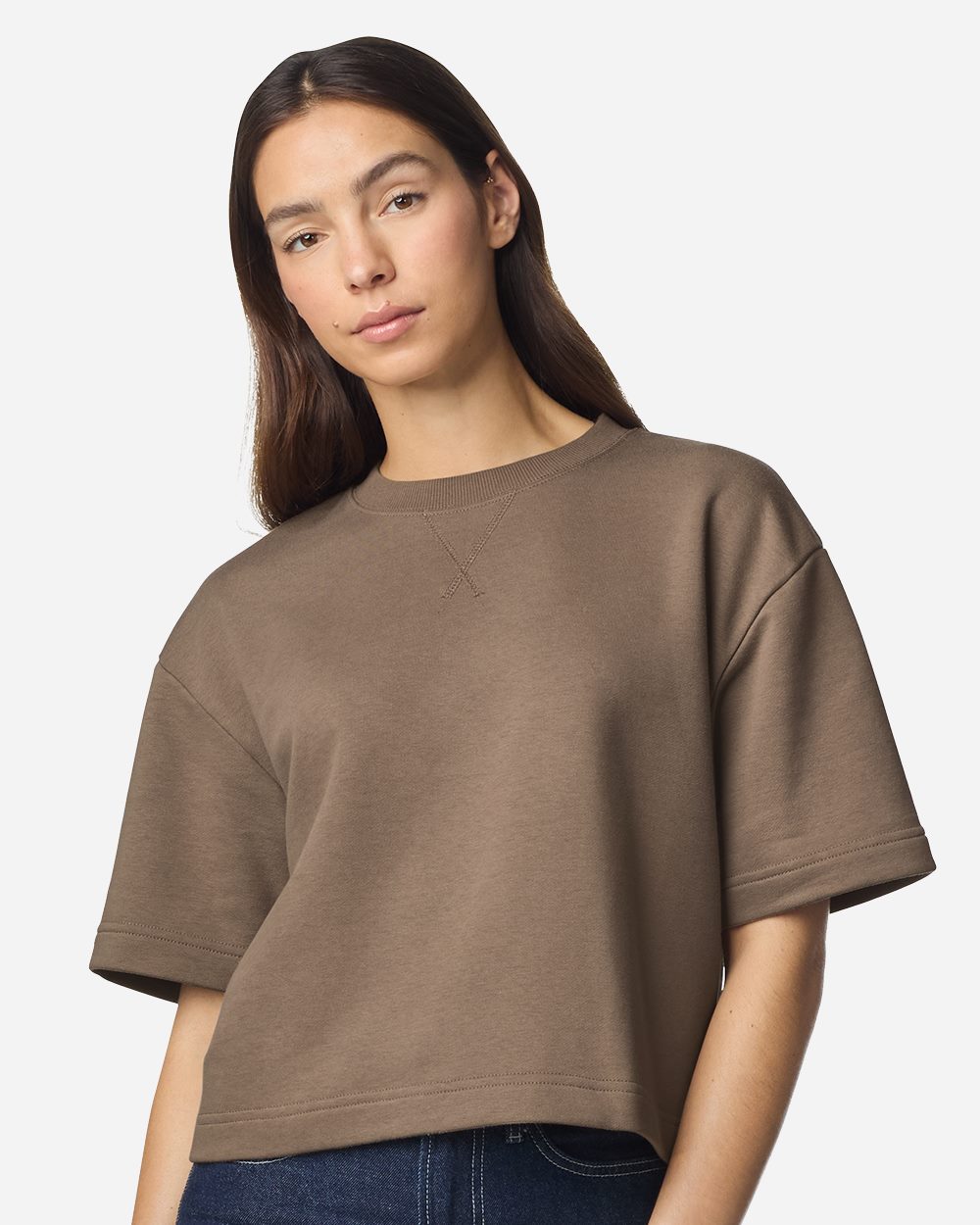 American Apparel FTCB0 Women’s French Terry Mid-Length Boxy Top American Apparel FTCB0 Women’s French Terry Mid-Length Boxy Top