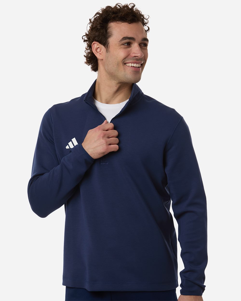 Adidas AT400 Men’s 3-Stripes Quarter-Zip Pullover