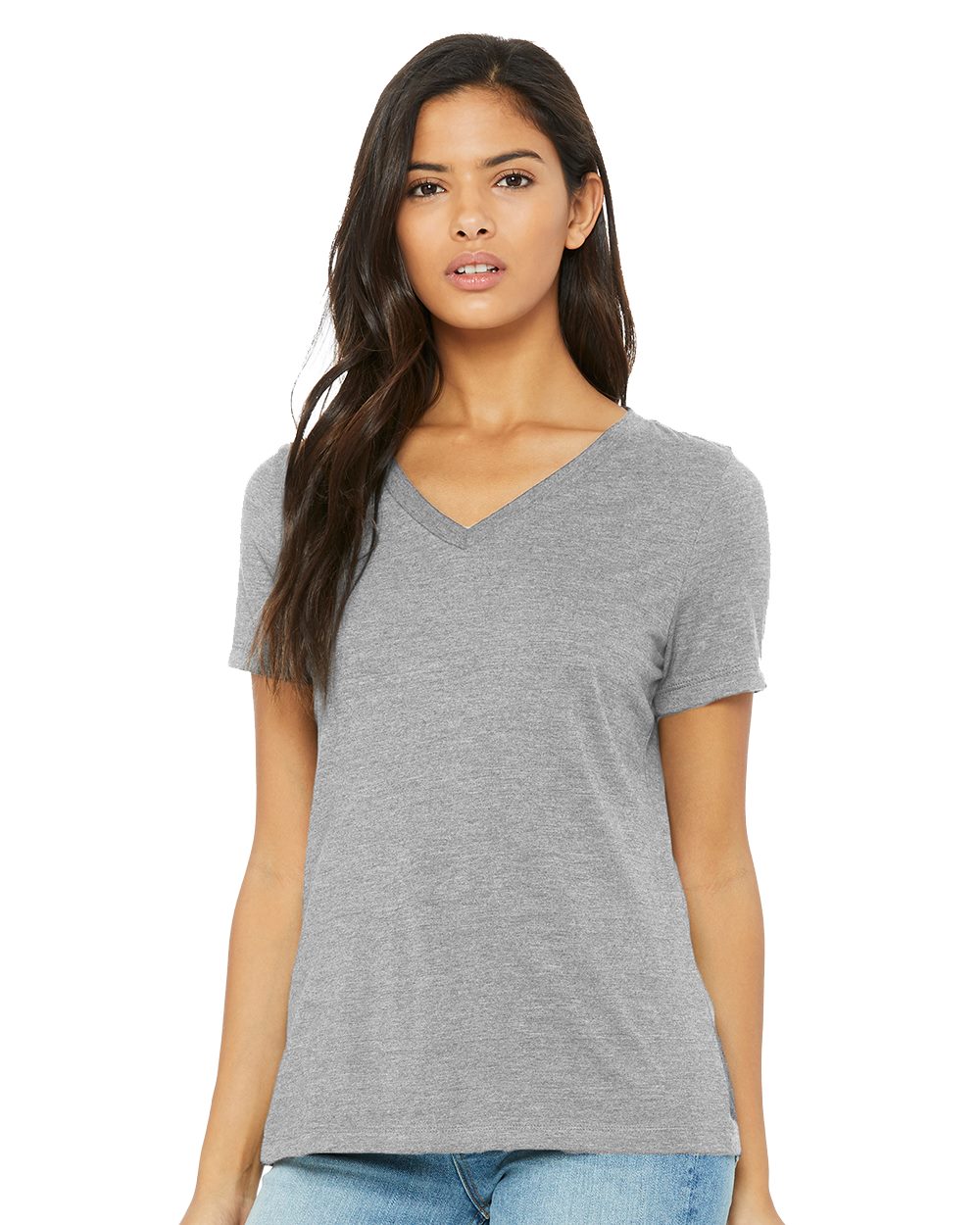 BELLA + CANVAS 6405CVC Women’s Relaxed Heather CVC V-Neck Tee