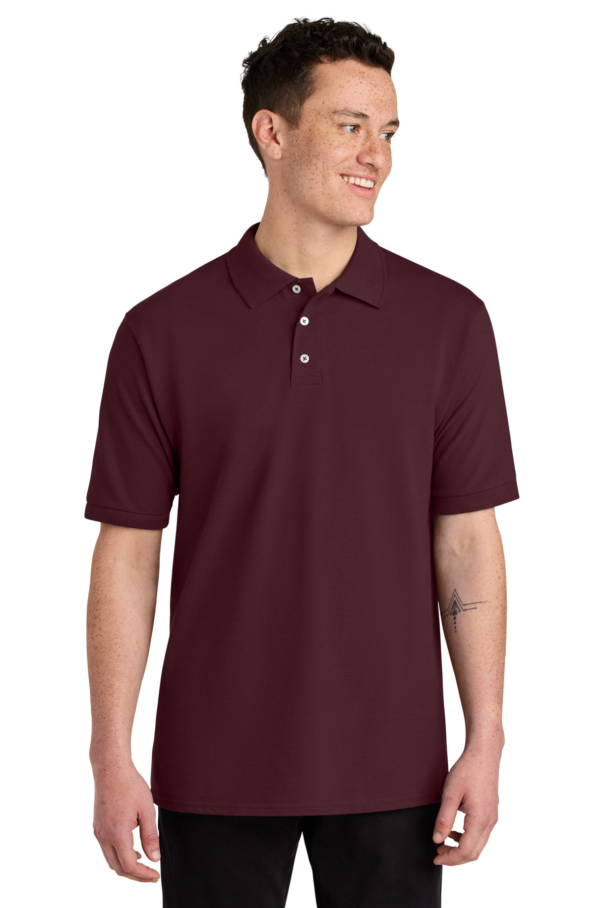 443M_maroon_model_front
