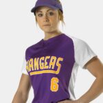 Alleson Athletic 522PDWG Girls’ Two Button Fastpitch Jersey