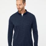 Adidas A475 Men’s Lightweight Mélange Quarter-Zip Pullover
