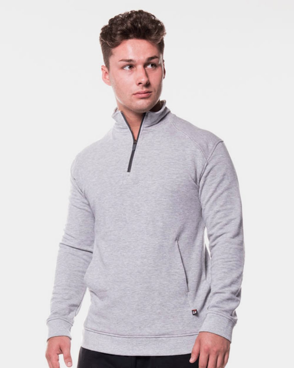 Badger 1060 Men’s FitFlex French Terry Quarter-Zip Pullover Badger 1060 Men’s FitFlex French Terry Quarter-Zip Pullover