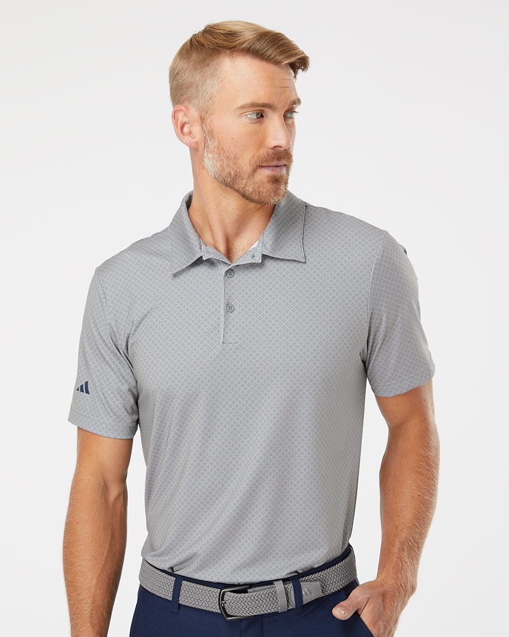 Hanes A498 Men’s Ultimate365 Diamond Dot Print Polo