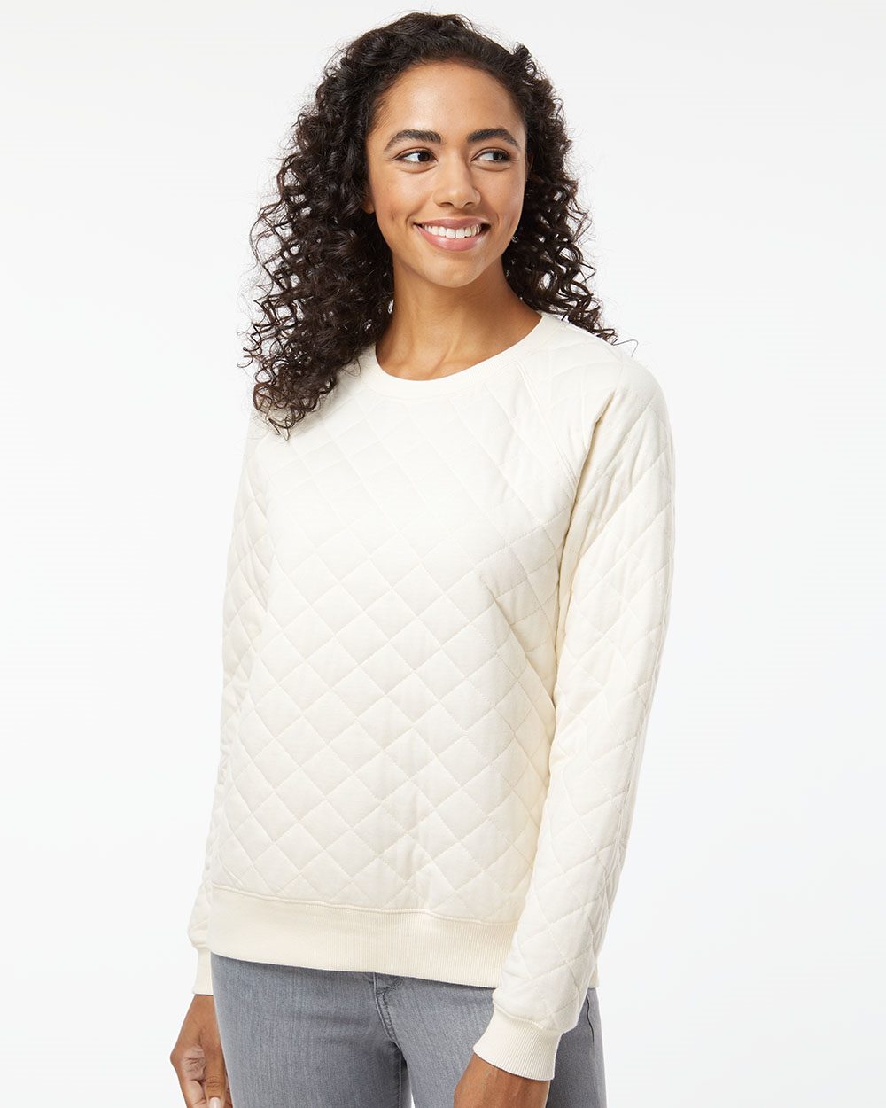 Boxercraft R08 Women’s Quilted Crewneck Pullover