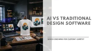 AI vs Traditional Design Software Which One Wins for Custom T-Shirts Featured Image