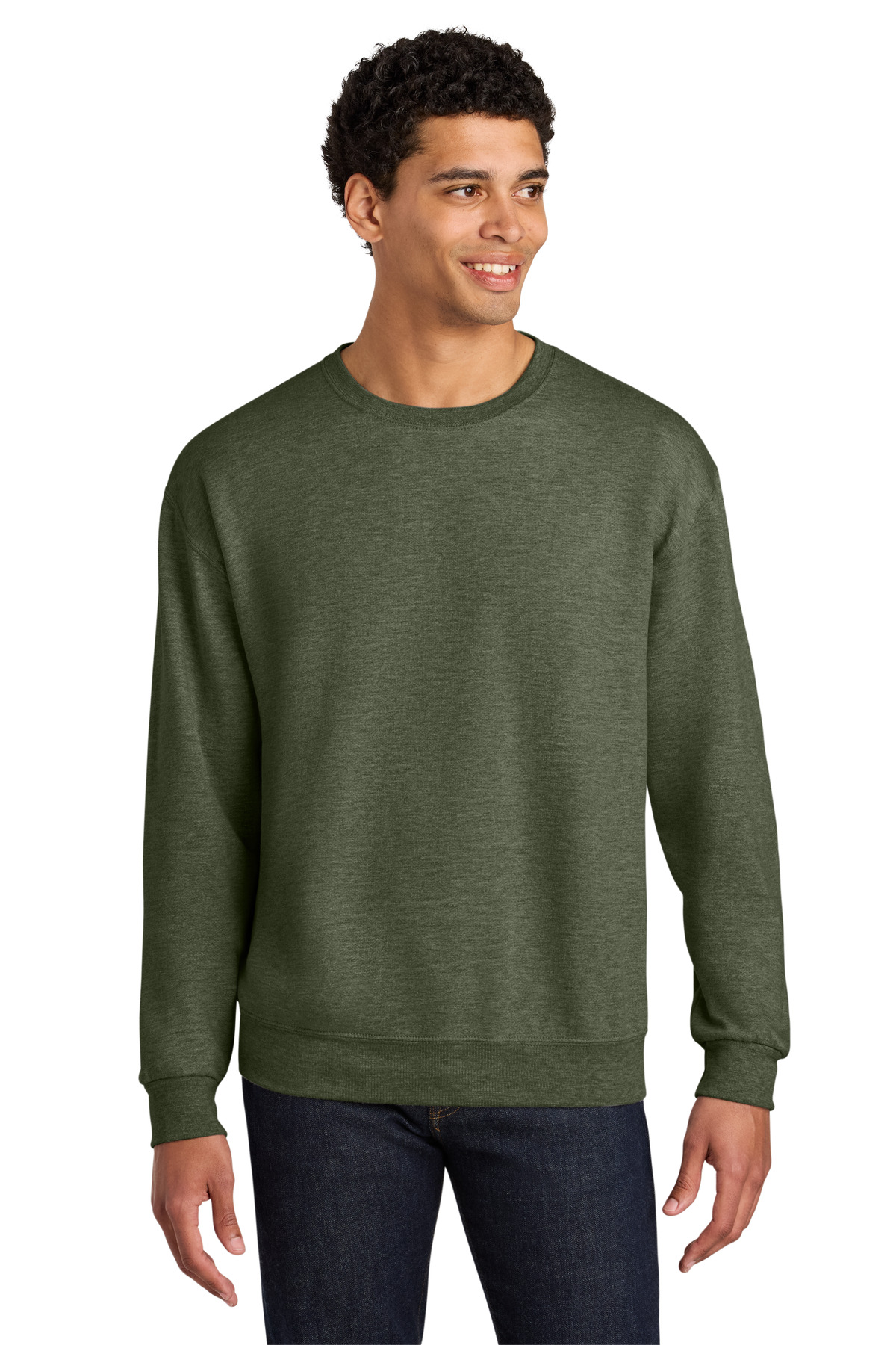 IC48M_militarygreenheather_model_front