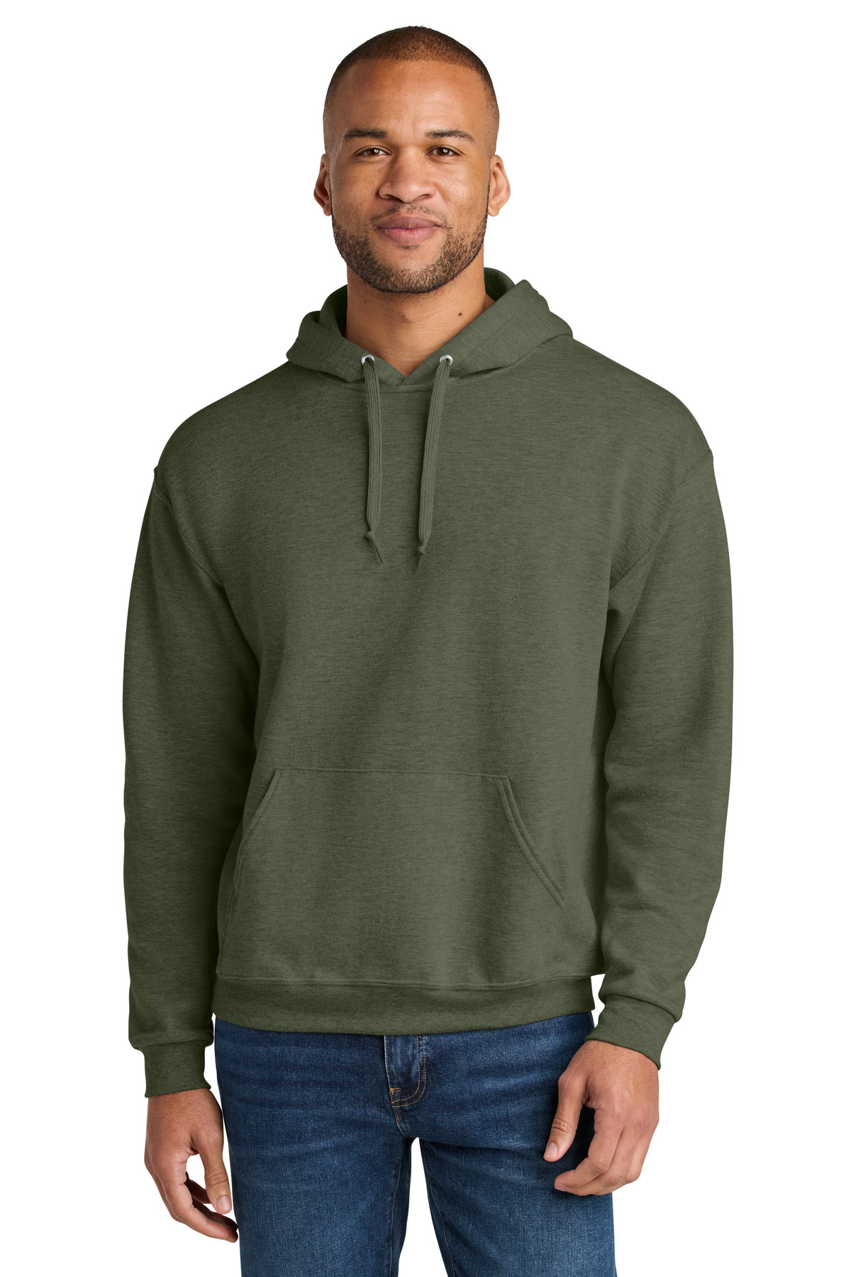 IC49M_militarygreenheather_model_front