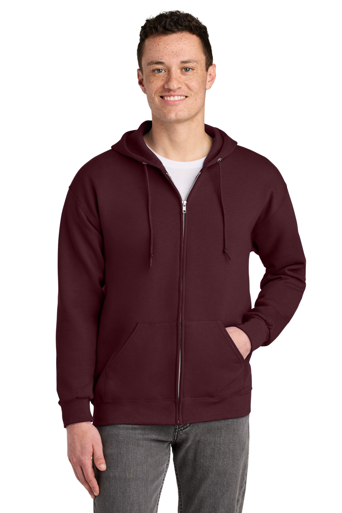 993M_maroon_model_front