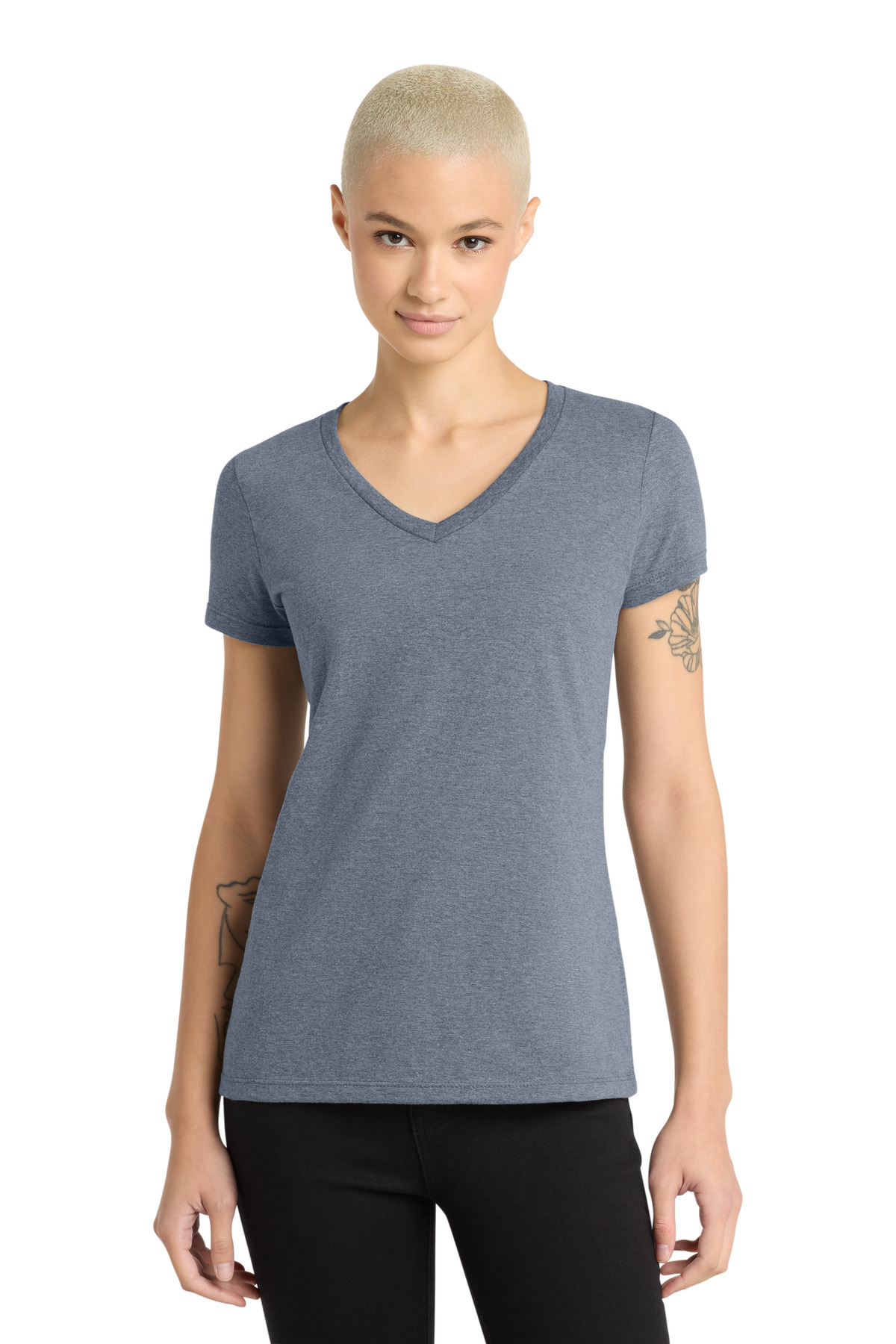 DM1170L_heatherednavy_model_front