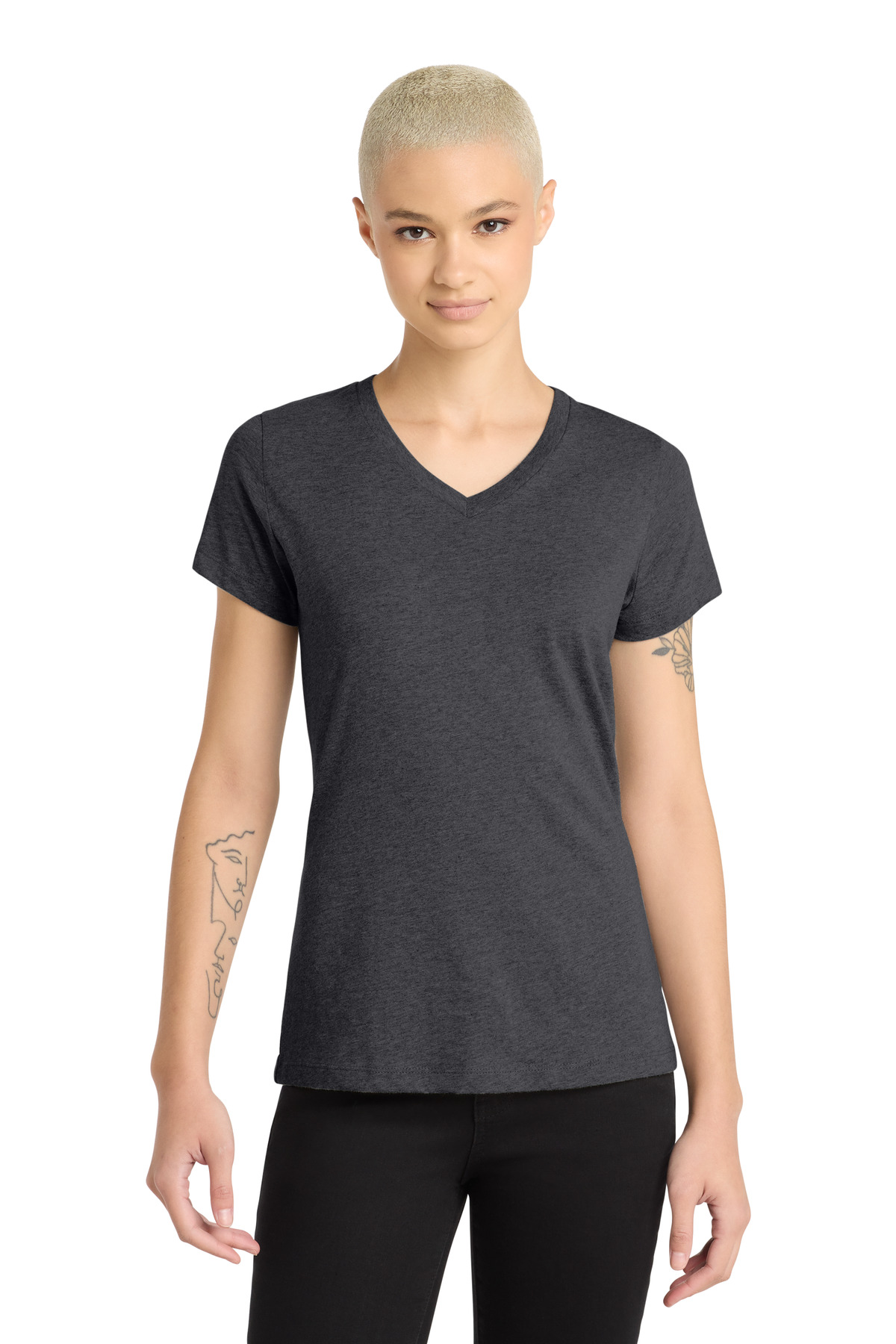 DM1190L_heatheredcharcoal_model_front