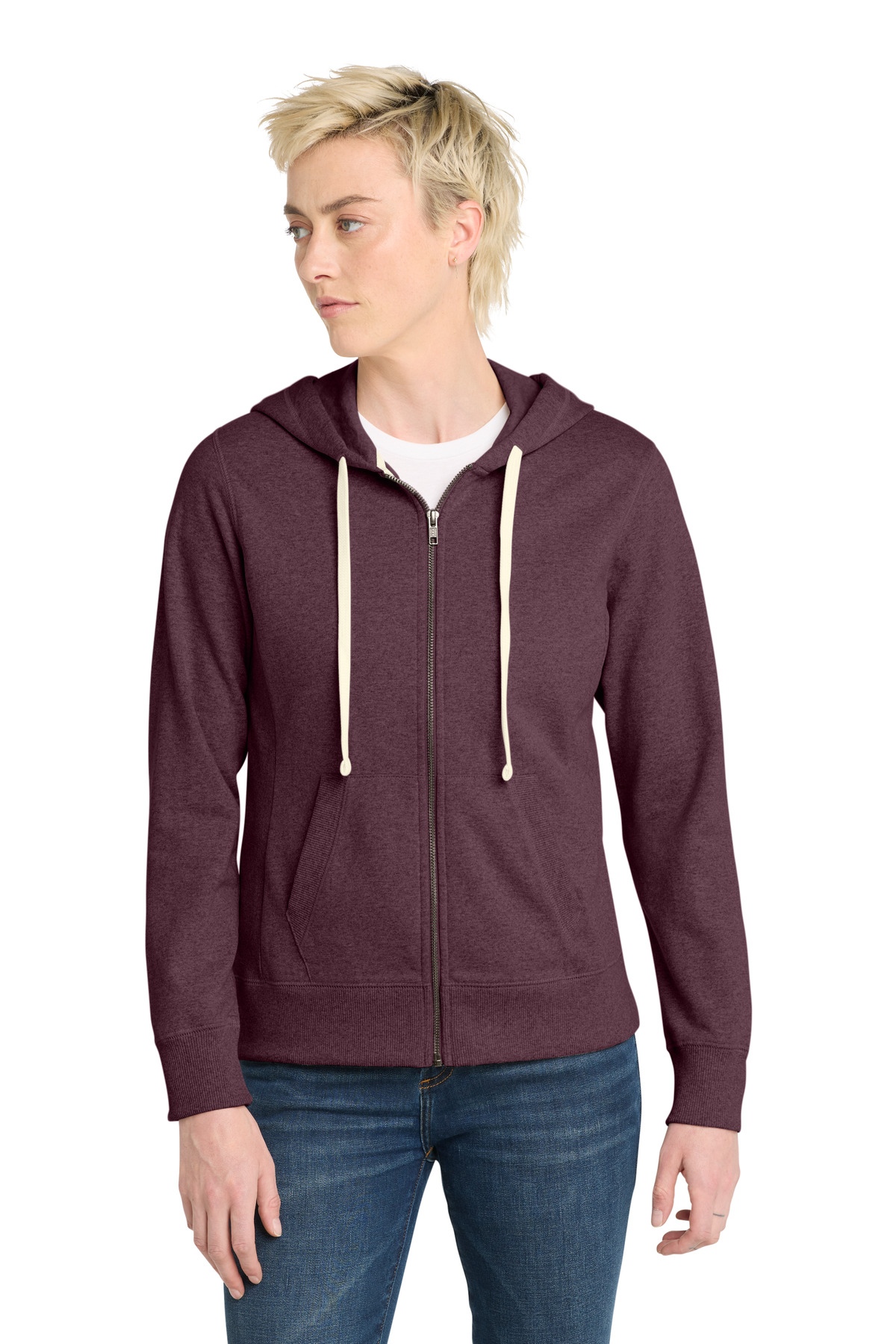 DT8103_maroonheather_model_front