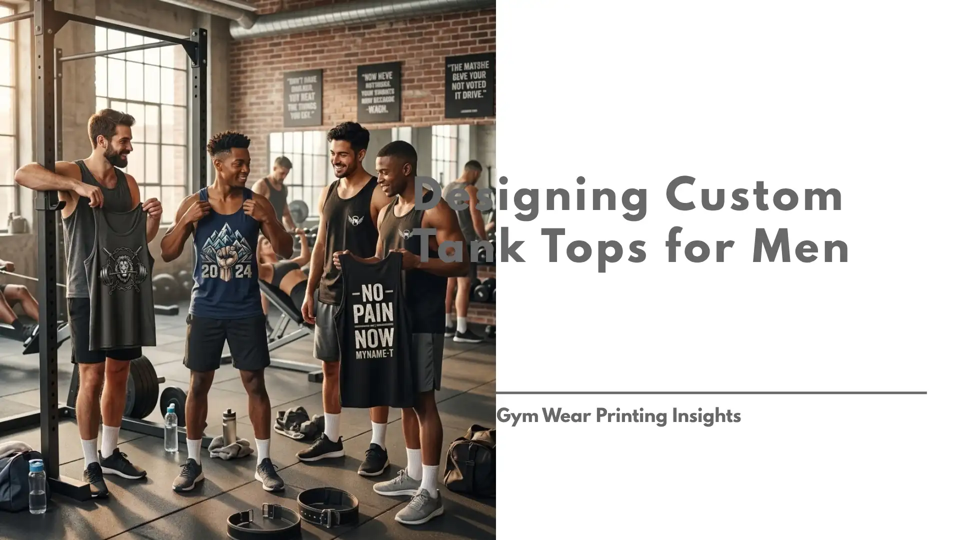 Designing Custom Tank Tops for Men Gym Wear Printing Insights Featured Image