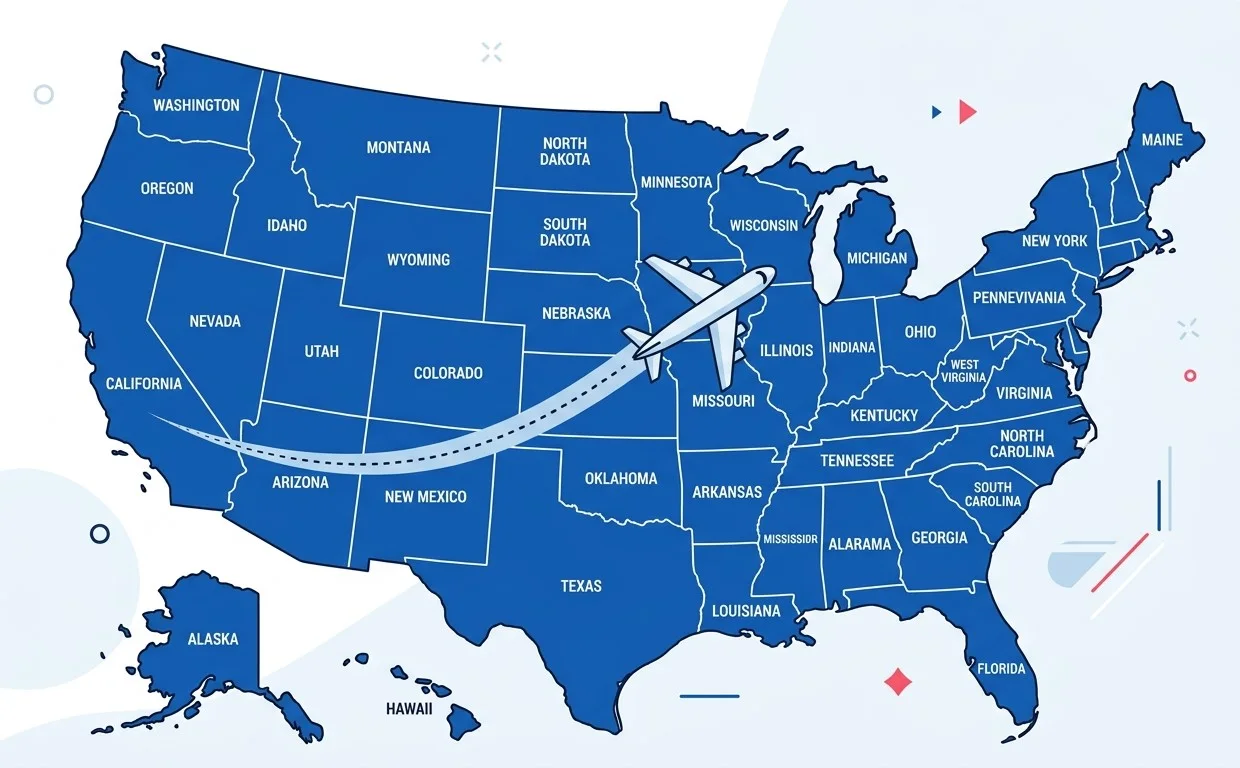 Delivery across USA