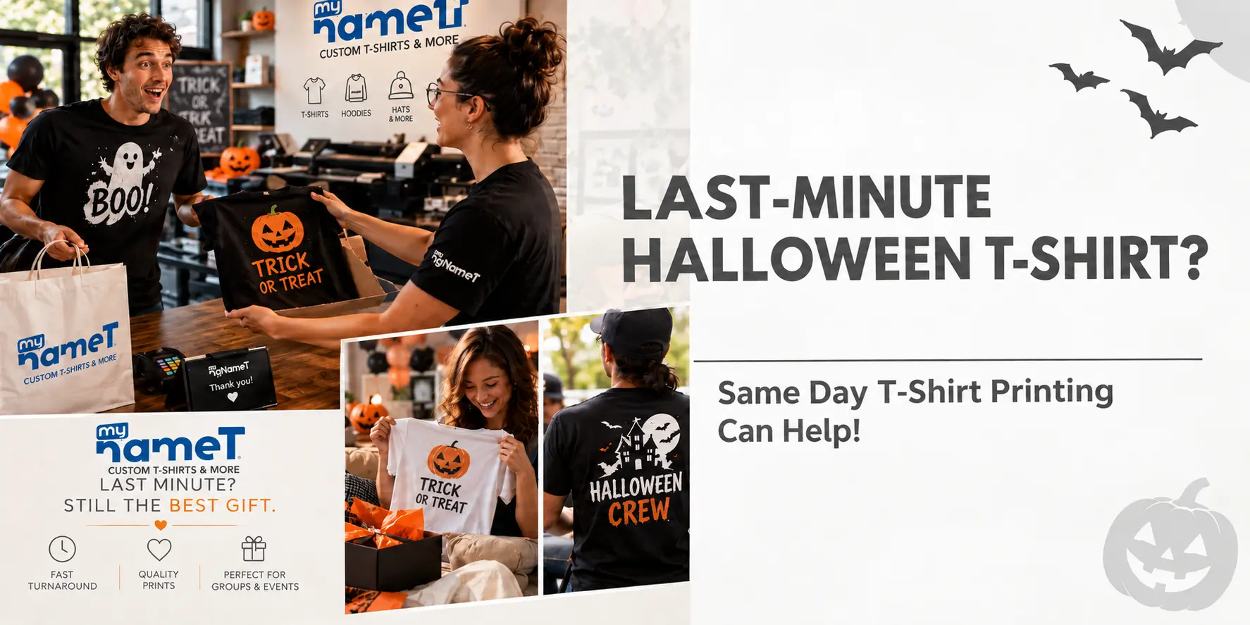 Need a Last-Minute Halloween T-Shirt Same-Day T-Shirt Printing Can Help Blog Featured Image
